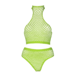 Set verde neon a collo alto con slip - immagine 11
