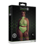 Set verde neon a collo alto con slip - immagine 7
