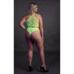 Set verde neon a collo alto con slip - immagine 10