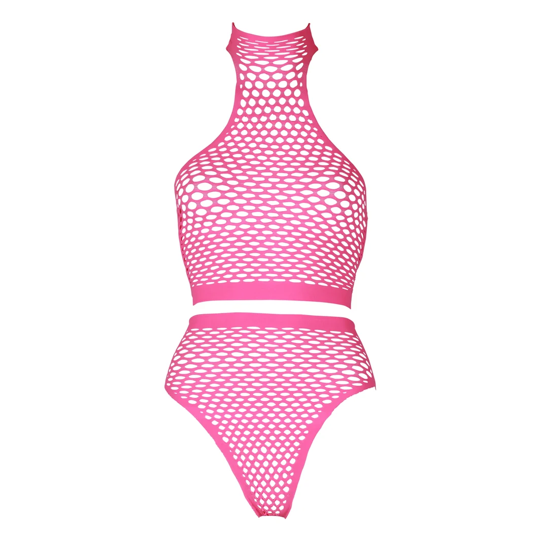 Set verde neon a collo alto con slip - immagine 17