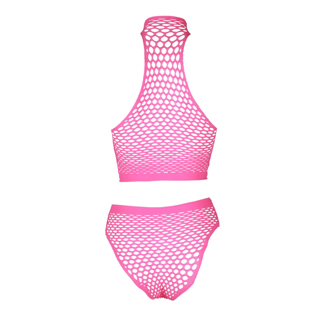 Set verde neon a collo alto con slip - immagine 18
