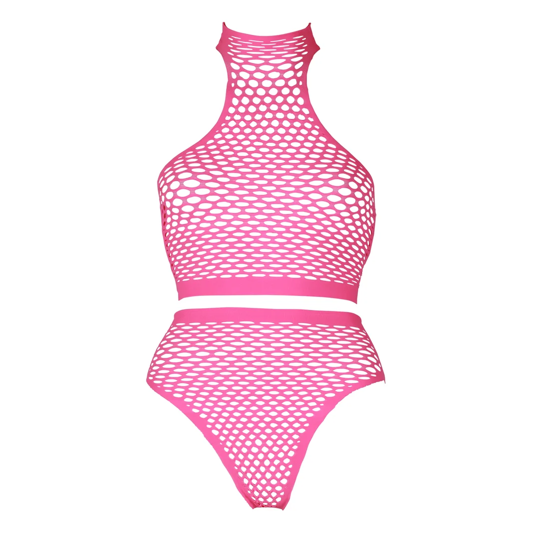 Set verde neon a collo alto con slip - immagine 23