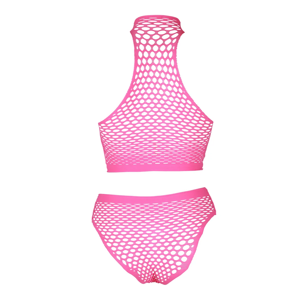 Set verde neon a collo alto con slip - immagine 24
