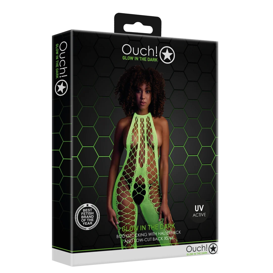 Bodystocking verde neon con collo all’americana - immagine 7