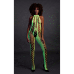 Bodystocking verde neon con collo all’americana - immagine 9