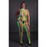 Bodystocking verde neon con collo all’americana - immagine 15