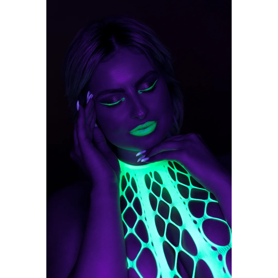 Bodystocking verde neon con collo all’americana - immagine 17