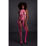Bodystocking verde neon con collo all’americana - immagine 3