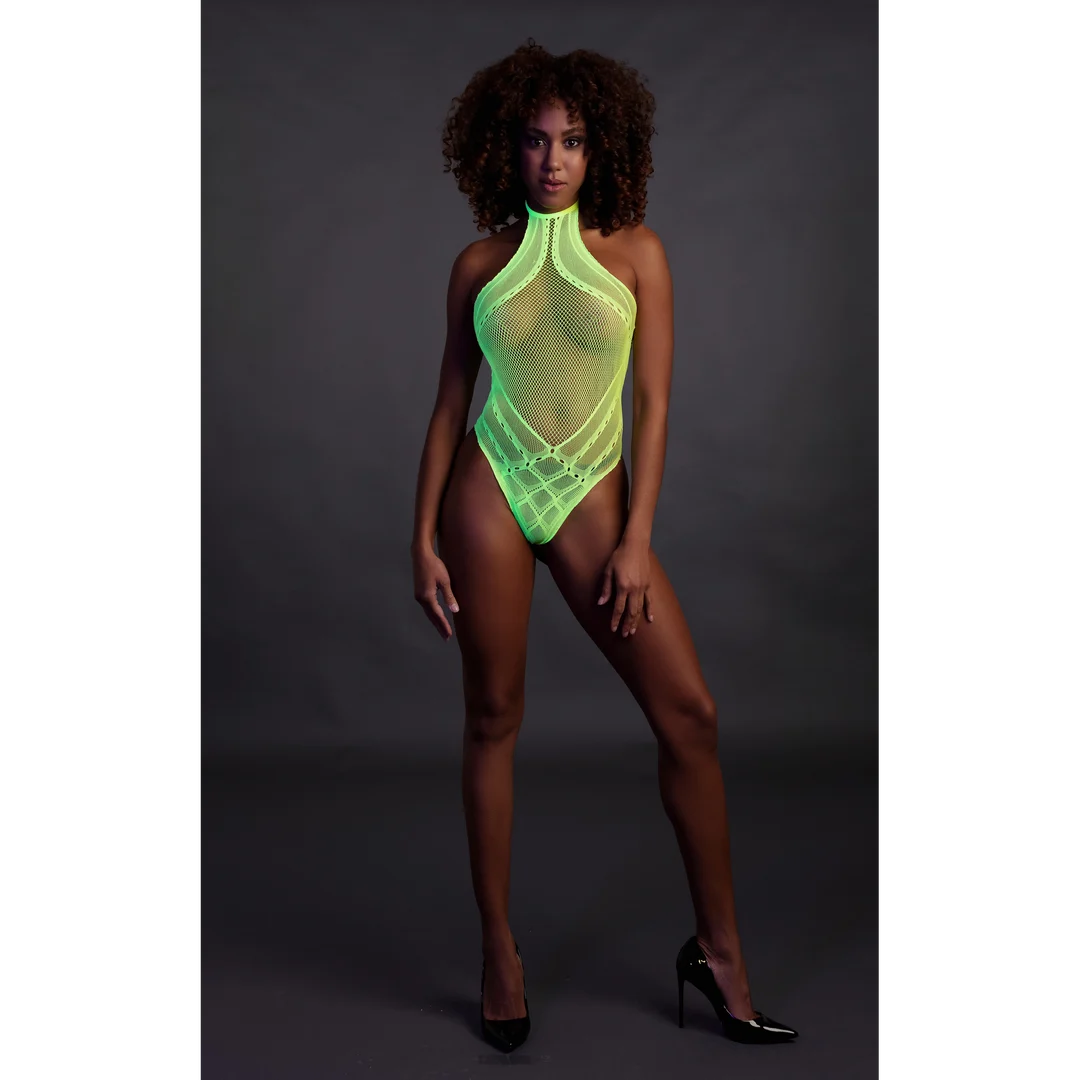Body rosa neon con scollo all'americana - immagine 9