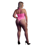 Body rosa neon con scollo all'americana - immagine 14