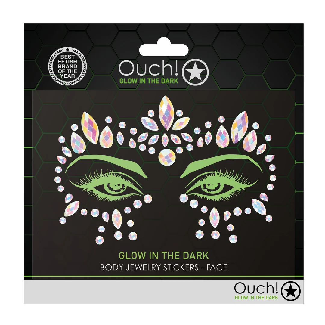 OU851GLO-2 Gioielli adesivi per il viso Ouch! by Shots - immagine 1
