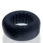 Anello per il pene non vibrante con interno scanalato, Black Ice - immagine 2