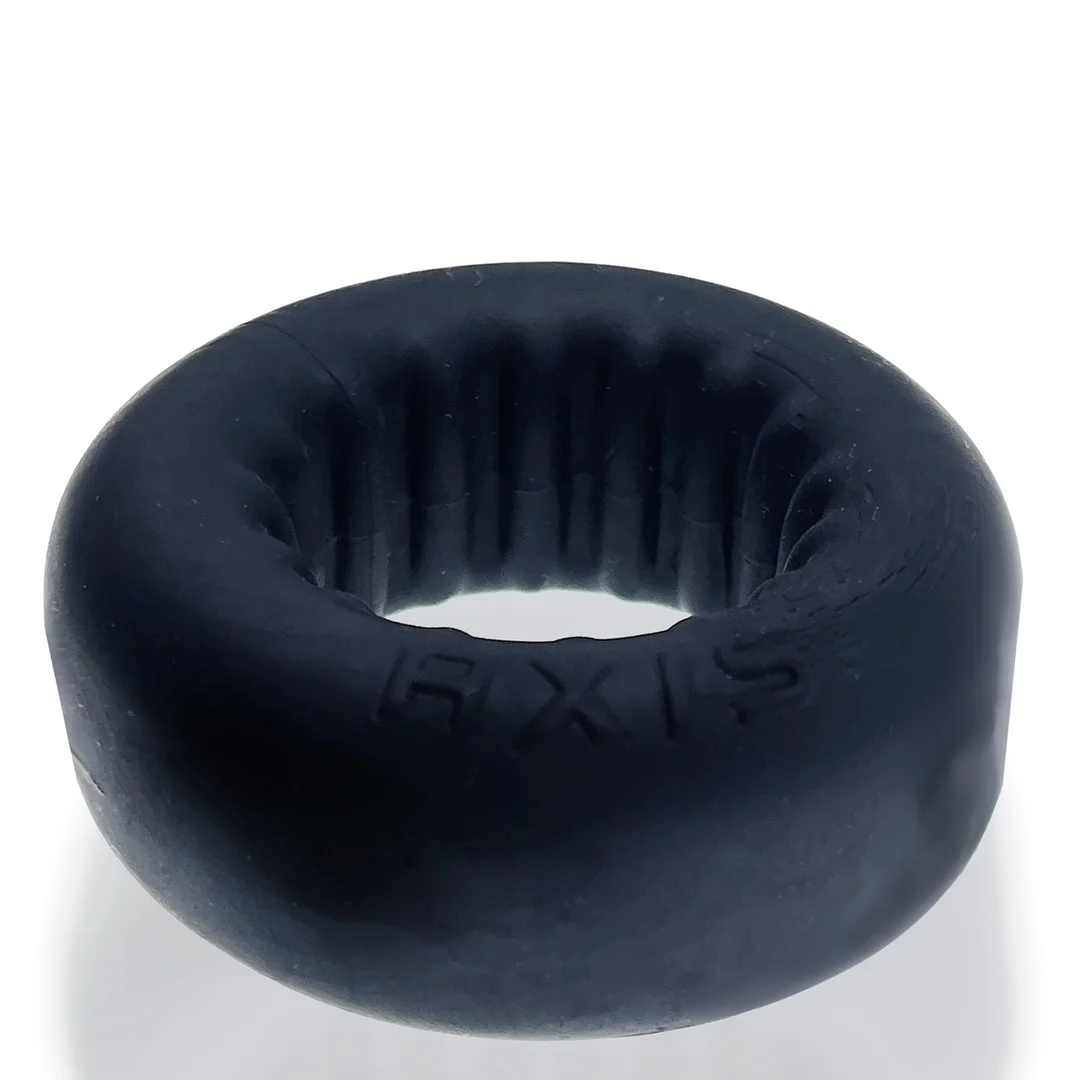 Anello per il pene non vibrante con interno scanalato, Black Ice - immagine 2