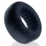 Anello per il pene non vibrante con interno scanalato, Black Ice - immagine 3