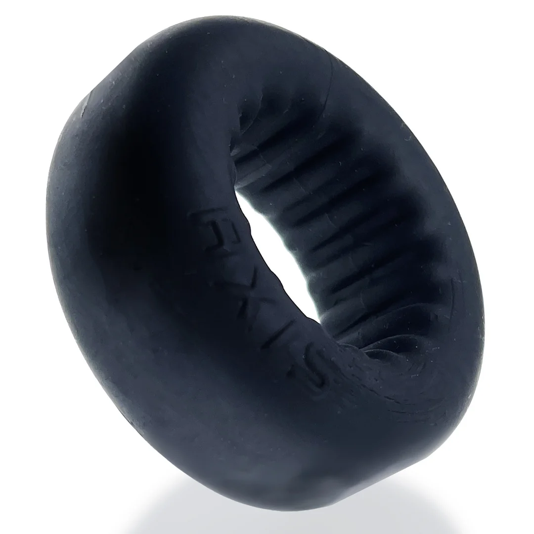 Anello per il pene non vibrante con interno scanalato, Black Ice - immagine 3