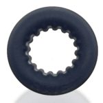 Anello per il pene non vibrante con interno scanalato, Black Ice - immagine 4