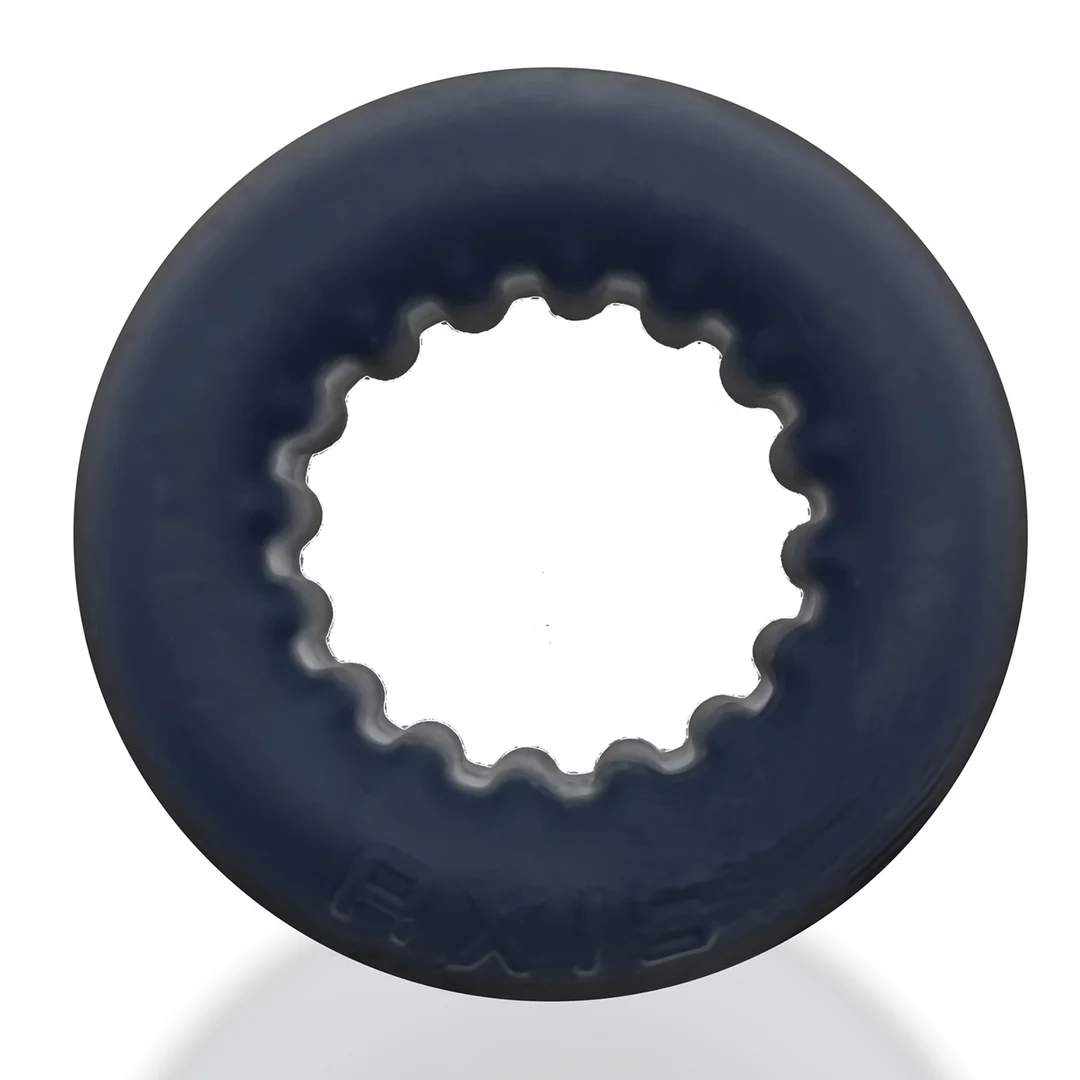 Anello per il pene non vibrante con interno scanalato, Black Ice - immagine 4