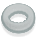 Cockring non vibrante con scanalature – Duidelijk IJs - immagine 2