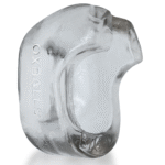 Anello fallico con impugnature per l'asta, trasparente - immagine 4