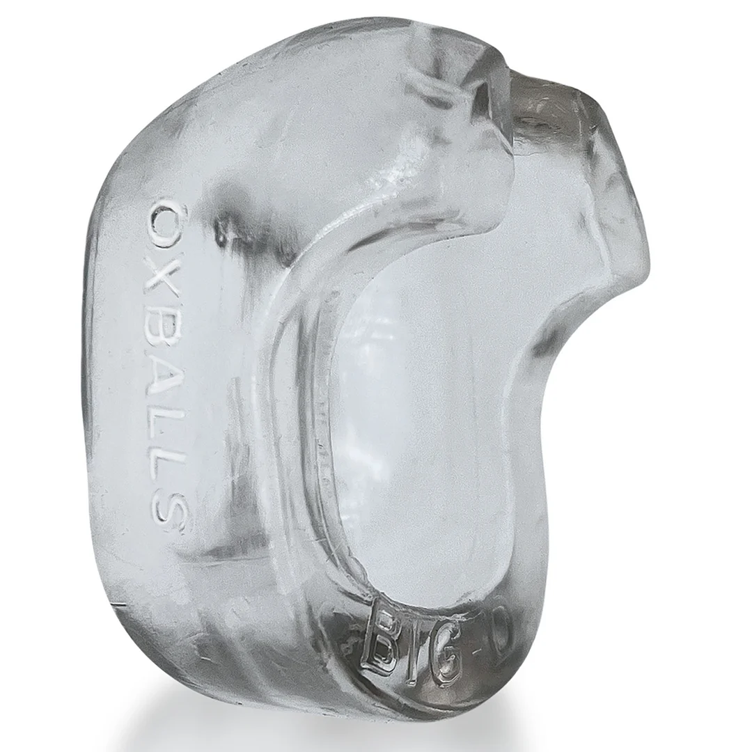Anello fallico con impugnature per l'asta, trasparente - immagine 4