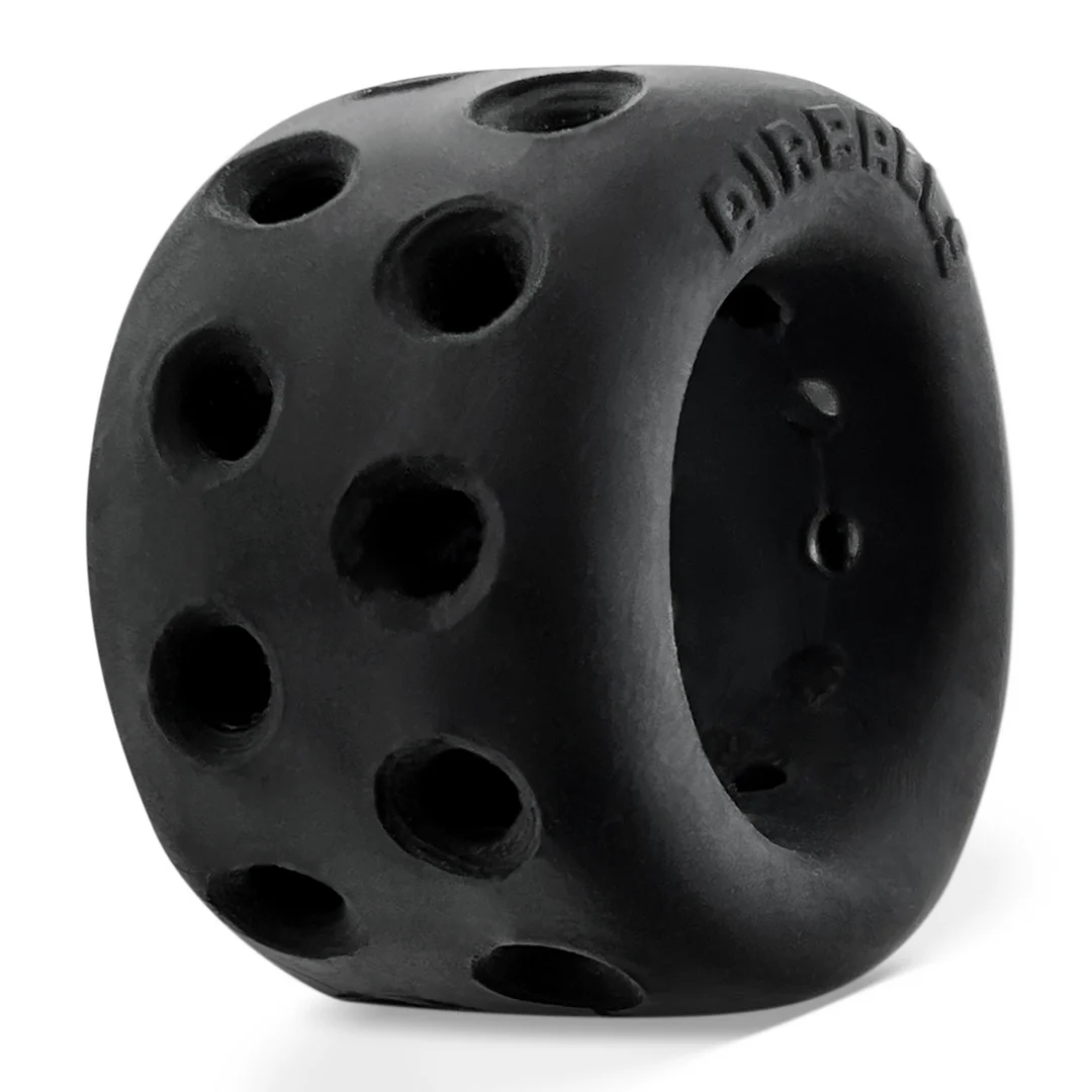 Anello per lo stretching dello scroto con fori di ventilazione – Black Ice - immagine 2