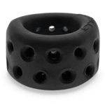 Anello per lo stretching dello scroto con fori di ventilazione – Black Ice - immagine 3