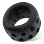 Anello per lo stretching dello scroto con fori di ventilazione – Black Ice - immagine 4