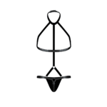 Perizoma uomo con harness e choker per un look audace – Male Power - immagine 11