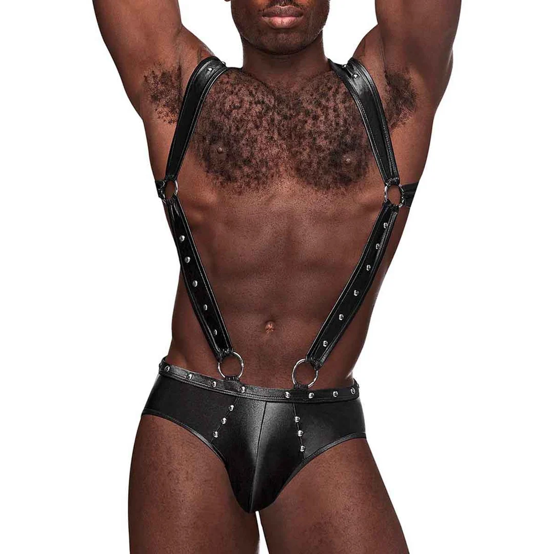 Jockbrief Male Power Uranus con fasce elastiche, L/XL, nero - immagine 4