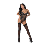 Body Phoenix con catene e giarrettiere, 2X, nero - immagine 12
