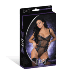 Body Phoenix con catene e giarrettiere, 2X, nero - immagine 9