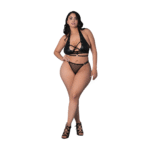 Top all’americana e perizoma con anello Nadia - immagine 4