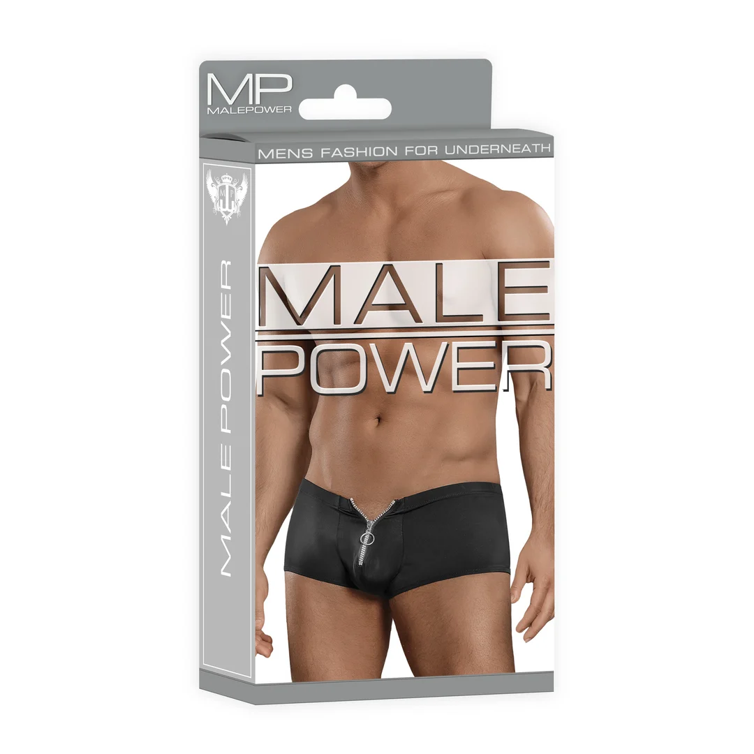 Pantaloncino con zip Male Power e anello fallico rosso - immagine 5