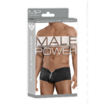Pantaloncino con zip Male Power e anello fallico rosso - immagine 10