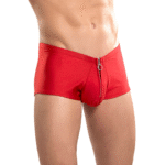 Pantaloncino con zip Male Power e anello fallico rosso - immagine 17