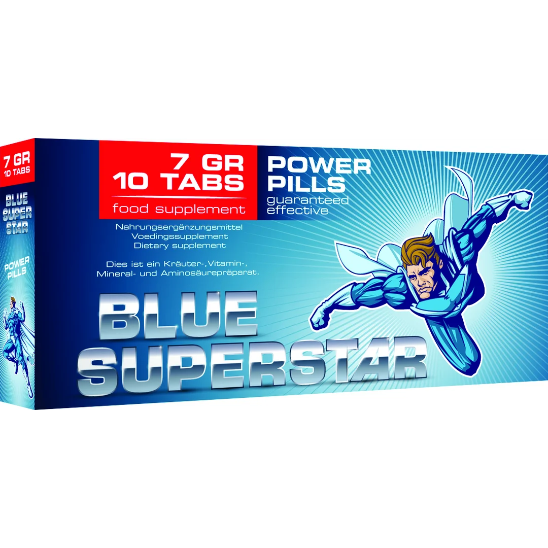 Blue Superstar, capsule stimolanti - immagine 1