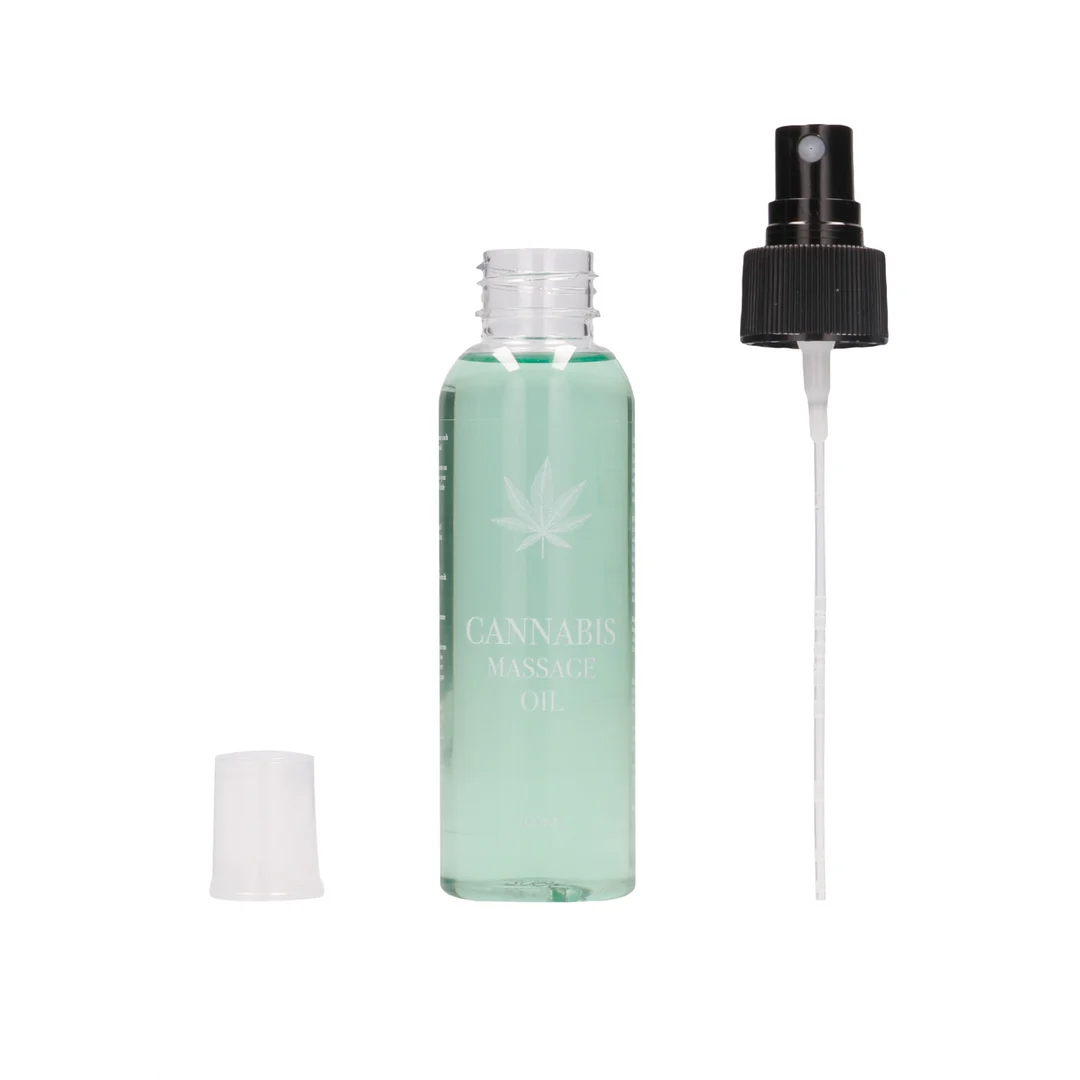 Olio da massaggio erotico al cannabis, neutro rispetto al genere, 3 fl oz / 100 ml - immagine 1
