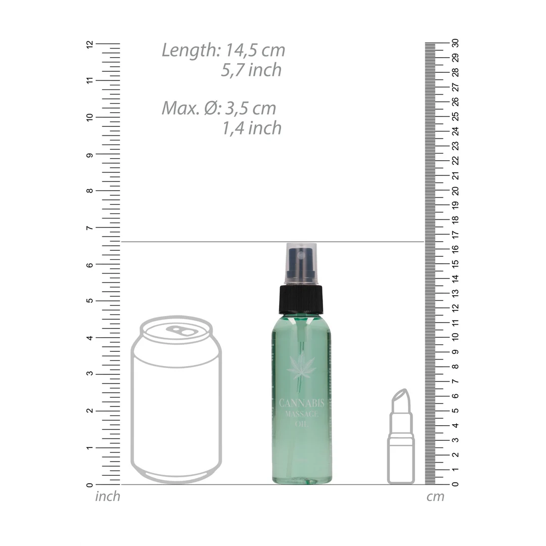 Olio da massaggio erotico al cannabis, neutro rispetto al genere, 3 fl oz / 100 ml - immagine 5