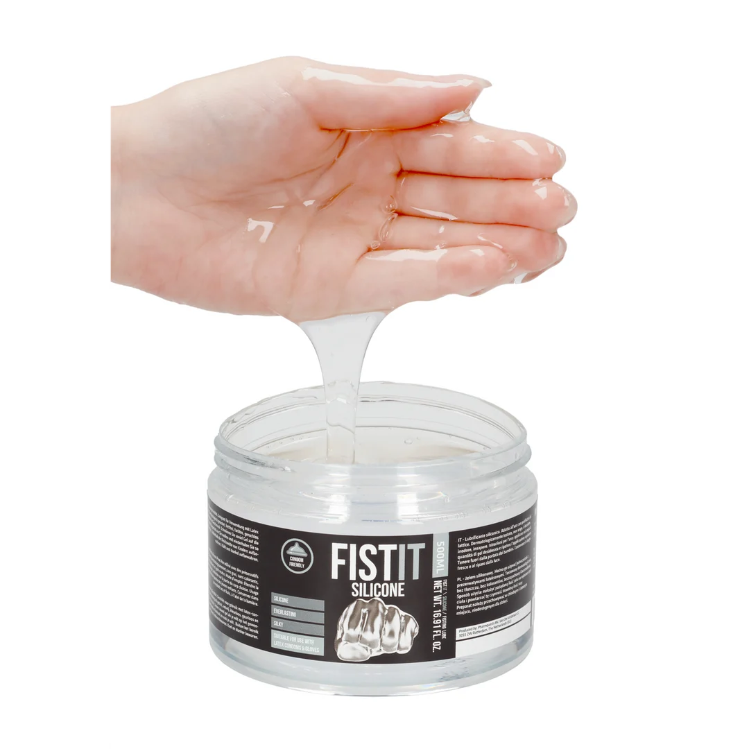Lubrificante al silicone, dermatologicamente testato e adatto ai preservativi in lattice, senza profumo e senza gusto, 500 ml, Fist It by Shots - immagine 4