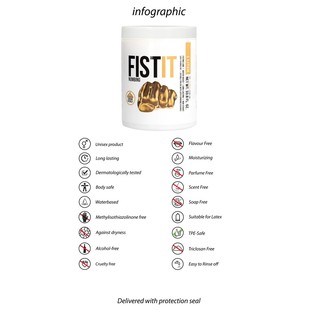 Fist It lubrificante a base d'acqua, 1000 ml - immagine 5