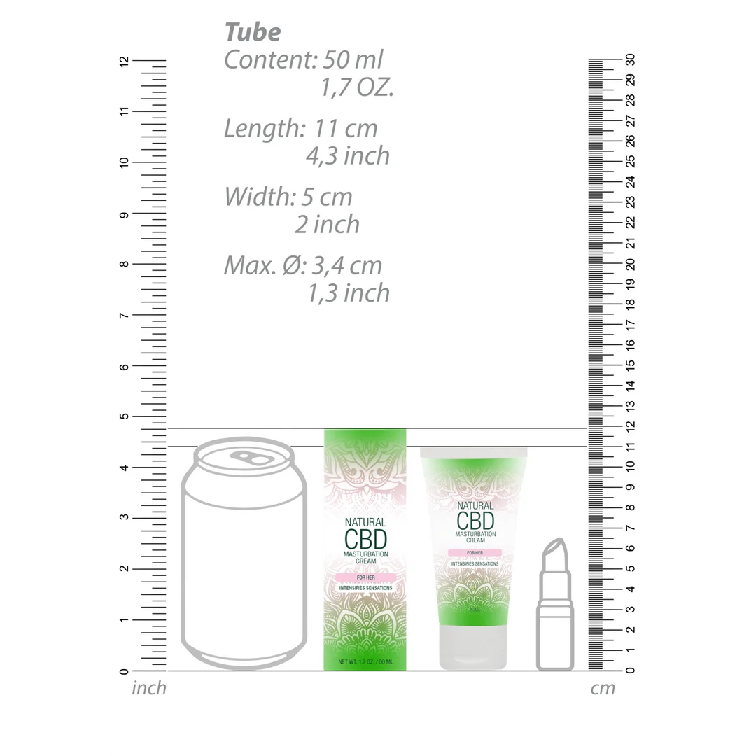 Pharmquests by Shots Crema masturbatoria naturale al CBD per lei, 50 ml - immagine 6