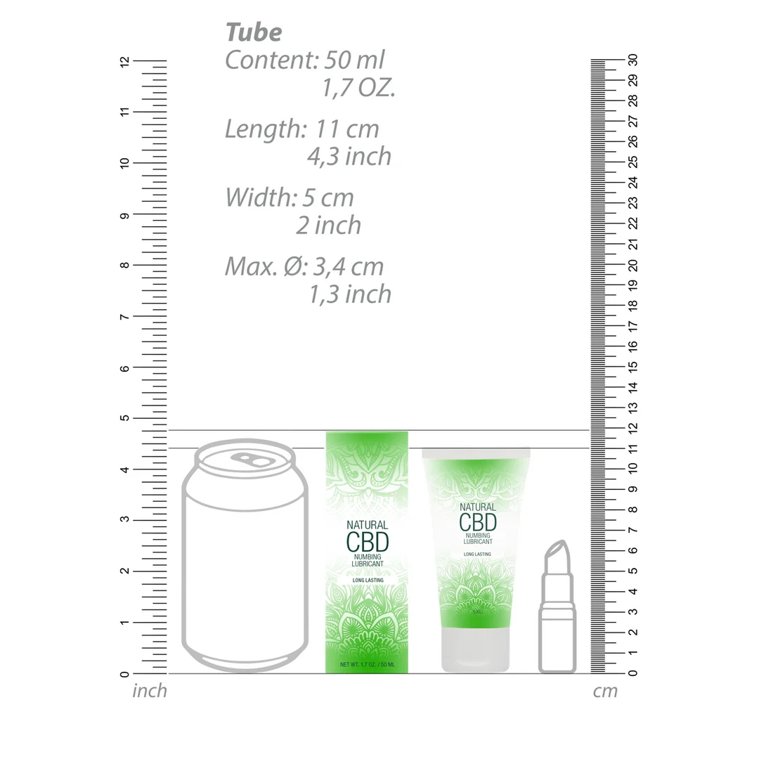 Lubrificante a base d’acqua – Lubrificante anestetico naturale al CBD – Senza profumo, senza sapore – 50 ml – Pharmquests by Shots - immagine 6