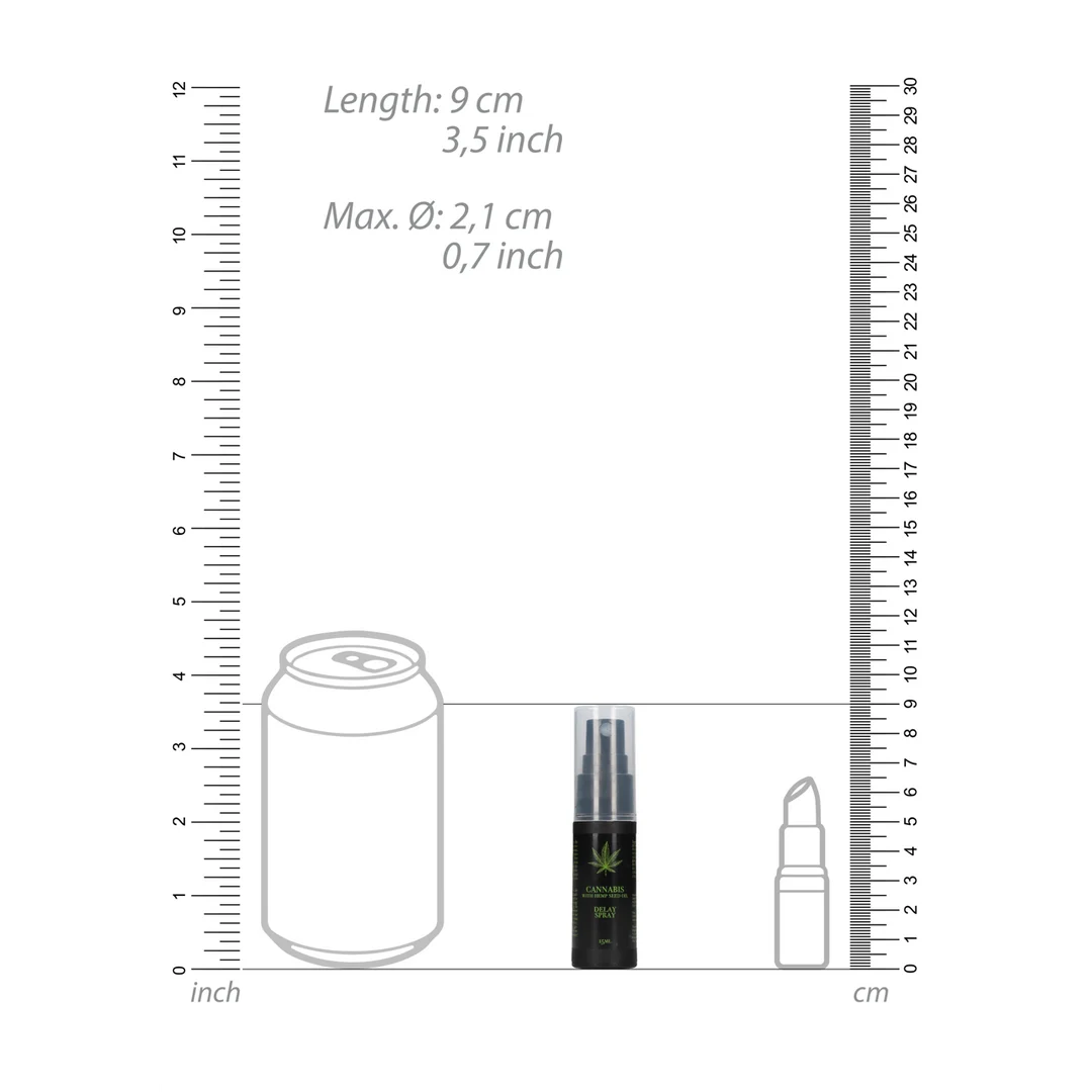 Spray ritardante Cannabis con olio di semi di canapa 15 ml - immagine 3