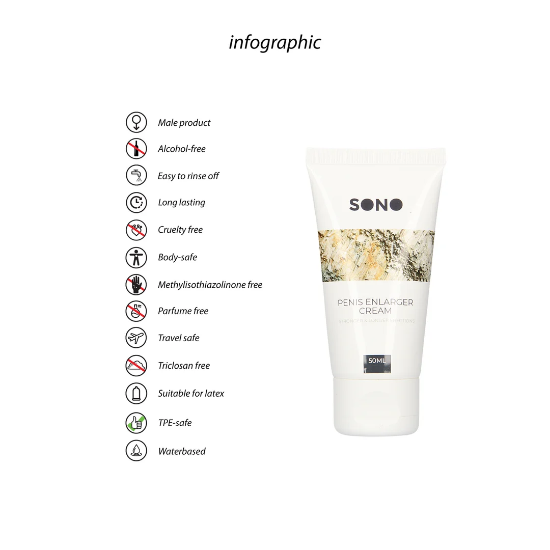 Crema per l’ingrandimento del pene Sono by Shots, 50 ml - immagine 2