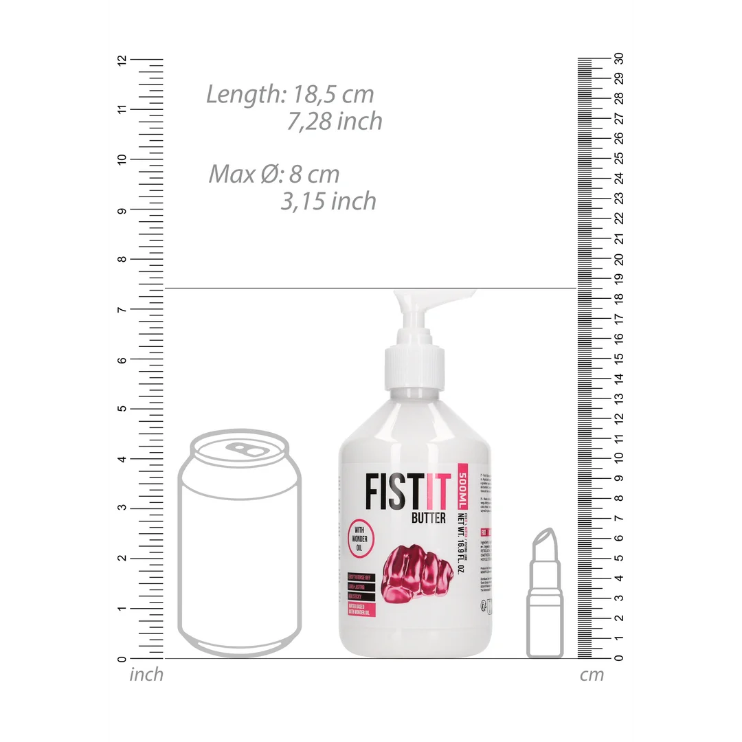Lubrificante a base d’acqua, effetto duraturo con olio di ricino, senza profumo e senza sapore, 500 ml, Fist It by Shots - immagine 4
