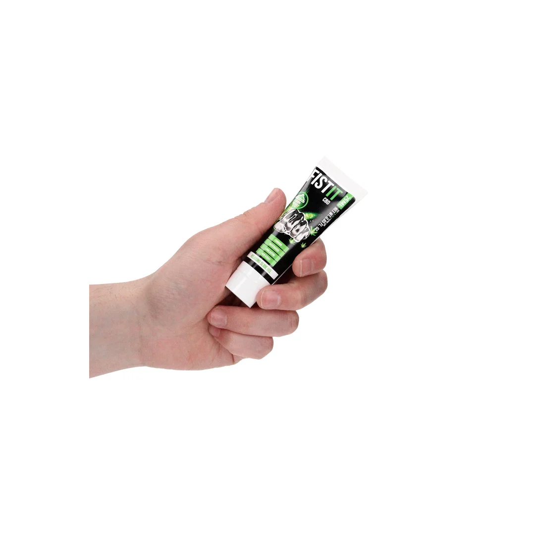 Lubrificante a base d’acqua con CBD attivo (cannabidiolo), testato dermatologicamente, senza profumo e insapore, 25 ml, Fist It by Shots - immagine 5