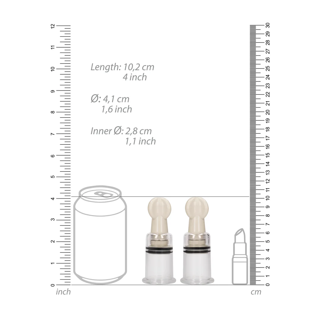 Pumped by Shots set medio di ventose per capezzoli - immagine 5