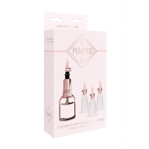Set di pompe per clitoride e capezzoli Pumped by Shots