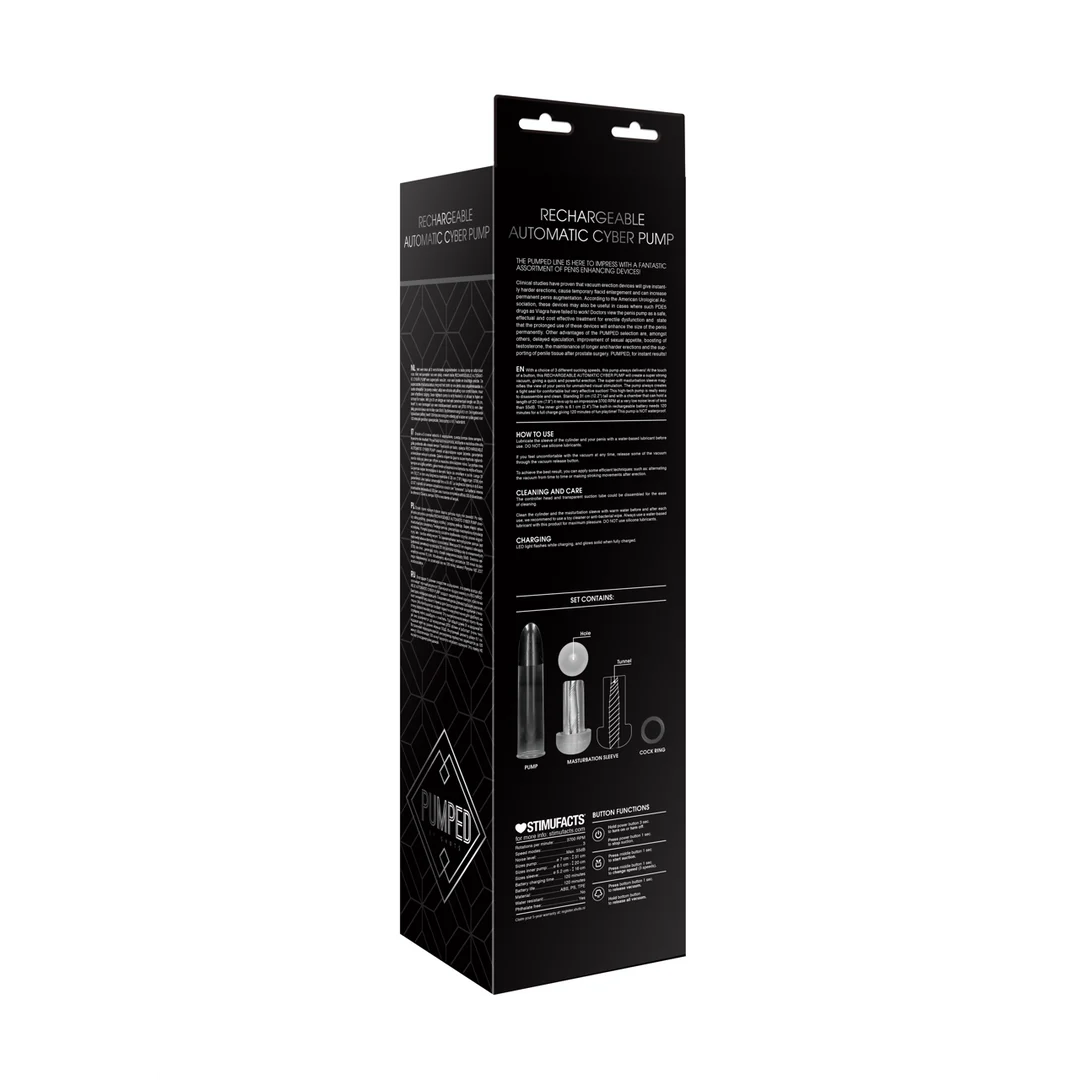 Cyber Pump automatica ricaricabile Pumped by Shots con guaina - immagine 2