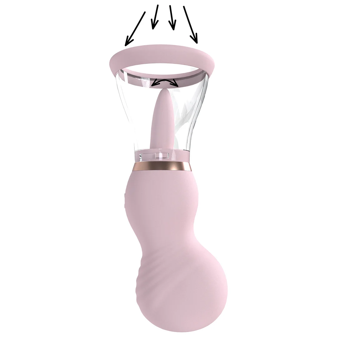 Extra per uomo con coppe morbide – Pompa ricaricabile per vulva e seno – Viola – Tester - immagine 9